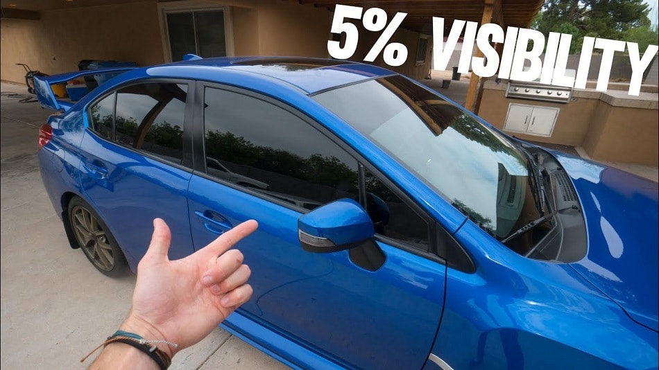 different car tint percentages