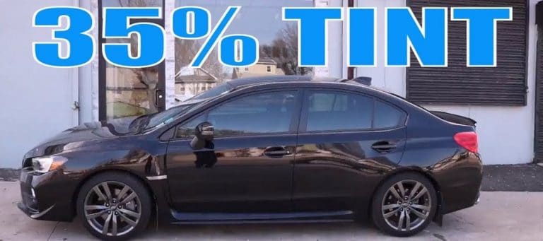 car window tint percentage chart