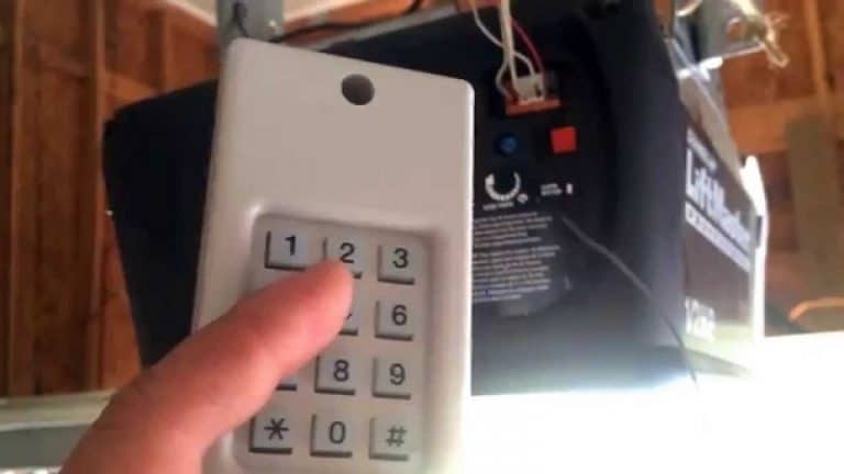 changing code on garage door keypad