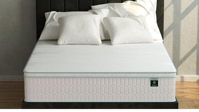 zinus quilted top spring mattress