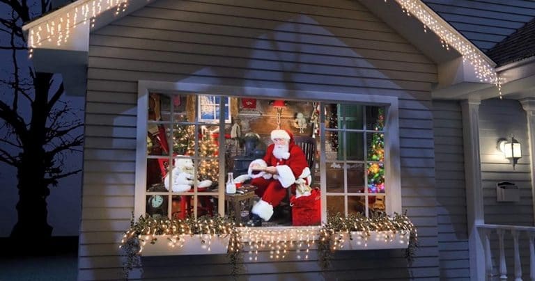 christmas window decorations ideas Total HomeFX Mini Projector Decoration Kit