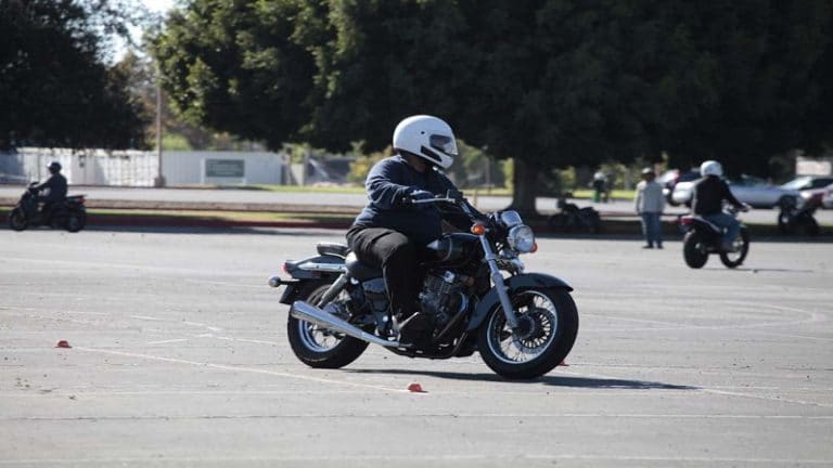 Riding A Motorcycle