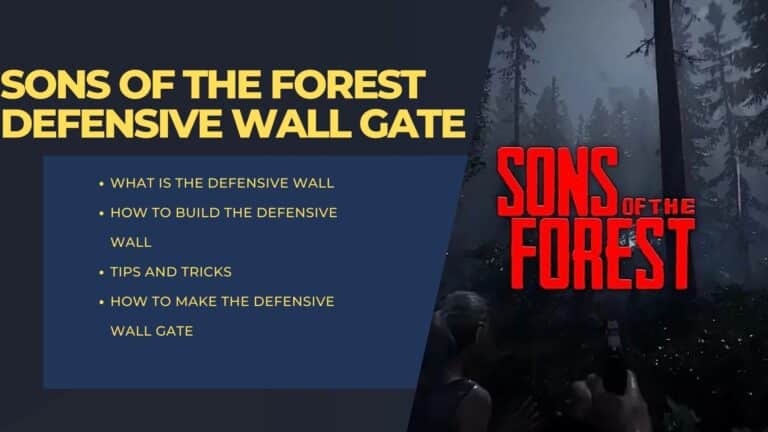 The Ultimate Guide to Building the Perfect Defensive Wall in Sons of the Forest