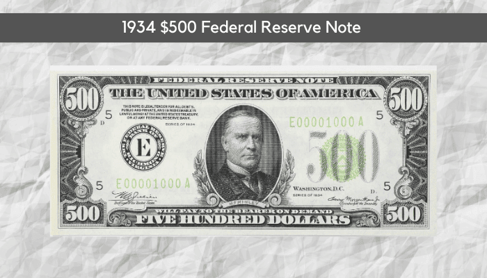 1934 0 Federal Reserve Note
