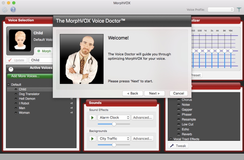 MorphVox interface