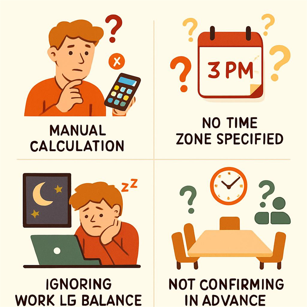 Common Time Zone Scheduling Mistakes